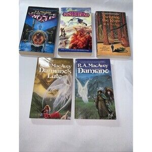 Lot Of 5 King Of The Dead, Twisting The Rope by R.A. MacAvoy (Vintage Fantasy)